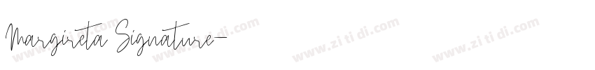 Margireta Signature字体转换